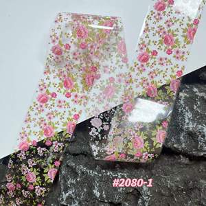 Pegatinas Premium para Uñas con Diseño Navideño 3D, Serie de Flores para Uñas, Botella con Estampado Plateado de Estrellas, Calcomanía de Papel Transparente - Product Image 3