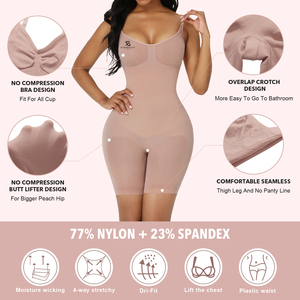 OEM ODM <b>Women's</b> Plus Size Shaping Bodysuit with Adjustable Front Hooks Firm Control and Comfortable Stretch Fabric Supplier 2026 - Product Image 6