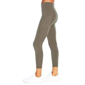 Leggings décontractés d'été pour femmes, longueur cheville, taille haute élastique, légers, respirants, antibactériens, en Spandex/Nylon - Product Image 4