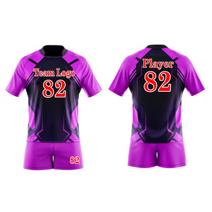 High Quality Pakistan Made Design OEM and ODM Polyester <b>Material</b> Wholesale Rugby Uniform for Men - Product Image 1