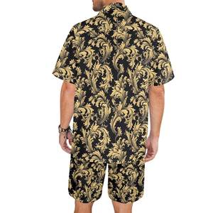 Ensemble en coton d'été personnalisé pour adultes |   Ensemble T-shirt et short assortis |   Ensemble de 2 pièces décontractées de style streetwear - Product Image 1