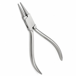Round <b>Nose</b> Jaws Pliers INOX 130mm Stainless Steel Jewelry Making Tool ZetomedPro - Product Image 1