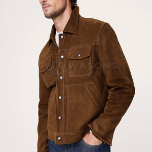 เสื้อแจ็คเก็ตแฟชั่นผู้ชายสไตล์ Trucker สีพื้น เรียบง่าย ทันสมัย เหมาะกับสตรีทแวร์ น้ำหนักเบา ใส่ได้ทุกวัน ชุดลำลองสำหรับกิจกรรมกลางแจ้ง - Product Image 3