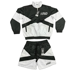 2026 High Quality Custom Color Women Outdoor Nylon Windbreaker Short <b>Set</b> Wholesale Lightweight Custom Logo Nylon Windbreaker <b>Set</b> - Product Image 4