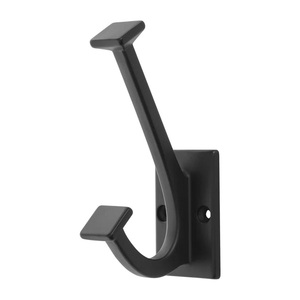 Classic Brass Double Prong Hook Bulk Furniture Hardware <b>Wall</b> Hanger Industrial Strength Metal Robe Hook for Modern Home & Hotels - Product Image 5