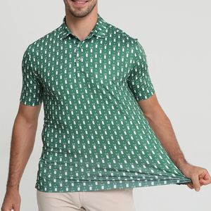 Chemises polo pour hommes de haute qualité, en coton personnalisé, à imprimé numérique personnalisé, respirantes, sublimées, décontractées, streetwear d'extérieur - Product Image 4