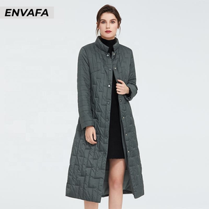 Custom Windbreaker <b>Jackets</b> Wholesale Female <b>Long</b> Coat Plus Size <b>Ladies</b> Windproof <b>Jacket</b> Stand Collar Fashion <b>Puffer</b> Parka Coats - Product Image 5