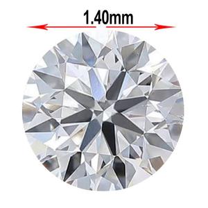 Diamante Cultivado en Laboratorio de Corte Brillante Redondo de 1.40 mm, DEF VVS, Calibrado, Diamante Suelto, Paquete de Melee, Micro Pavé, Fábrica de Joyería Personalizada - Product Image 2
