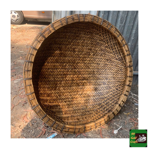 Bamboo Coracle Authentic Handwoven Round <b>Basket</b> Boat For Water Sports Resort Tours And Coastal <b>Fishing</b> Made In Vietnam - Product Image 6