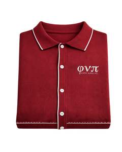 Polo Kappa Alpha Psi Diamond K Tonal Kream Premium Nupe, tenue décontractée grecque - Product Image 6