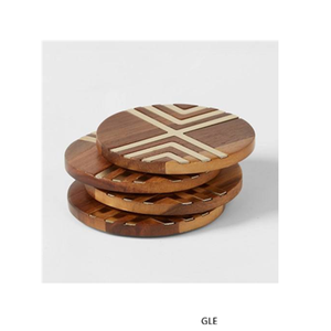 Posavasos Cuadrados de Diseño Creativo, Posavasos de Madera Personalizables de Nogal, Alfombrillas y Protectores para Cocina y Restaurante - Product Image 6