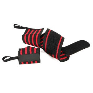 High Quality Professional Heavy Duty Thumb Loop 18" Elastic Weight Lifting Gym Weightlifting Wrist Wraps - Product Image 4