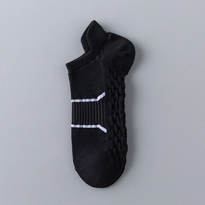 Men's Summer Thin Breathable Knitted Ankle Sports <b>Socks</b> Solid Color Low-cut Lightweight for Athletic Wear - Product Image 5