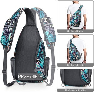 Sac bandoulière personnalisé imprimé, sac à dos de poitrine pour la randonnée, les voyages, le cyclisme, le camping, sac bandoulière entièrement sublimé - Product Image 5