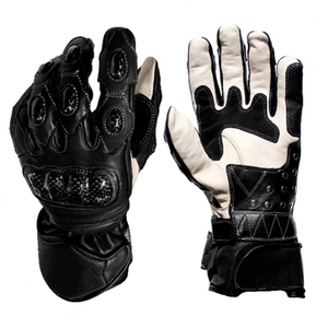 Guantes de Motocicleta de Cuero Amarillo y Negro, Largos hasta la Muñeca, Transpirables, de Poliéster, Estilo Deportivo, para Ciclismo, Primavera y Otoño - Product Image 6
