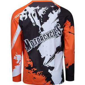 Jersey de Motocross MX Personalizado, Transpirable, de Malla, para Motociclismo, Ciclismo de Montaña, Manga Larga, Deportivo, de Poliéster/Nailon, de Secado Rápido - Product Image 6