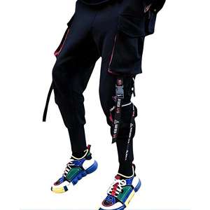 Men's Streetwear Techwear Cargo Pants Multi-Pocket Tactical <b>Joggers</b> Hip Hop Ribbons Straps Harem Trousers Black Urban Clothing - Product Image 2