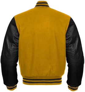 Premium Custom Embroidered Varsity <b>Jacket</b> Wool <b>Leather</b> Baseball Letterman <b>Jacket</b> for <b>Men</b> Women OEM ODM - Product Image 2