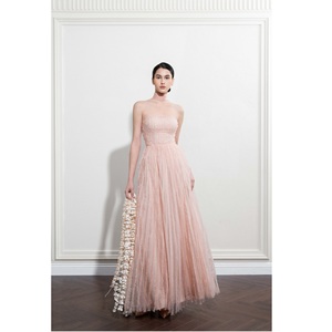 Robes Élégantes pour Femmes ODM CELESTIAL STRIPES GOWN DRESS Coupe A-line Bustier Vente en Gros Support ODM Robes Femme en Gros - Product Image 3
