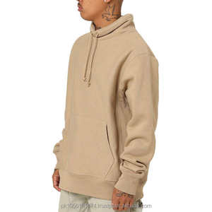 Sweats à capuche en polaire épaisse vierge poids lourd surdimensionné impression personnalisée Logo sweats à capuche et sweat-shirts pour hommes - Product Image 2