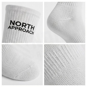 Chaussettes de sport blanches North Approach en coton respirant pour adultes, saison estivale - Product Image 4