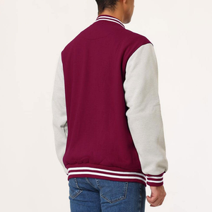 Chaqueta Letterman para Hombre, Tallas Grandes, con Logotipo en el Frente, para Uso en Exteriores, Cuello Alto, Resistente al Viento, Ecológica, Venta al Por Mayor - Product Image 4