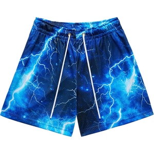 กางเกงขาสั้นกีฬาผู้ชาย ผ้าตาข่าย พิมพ์ลายกราฟิก ซับลิเมชั่น แห้งเร็ว เหมาะสำหรับออกกำลังกาย วิ่ง และสวมใส่ลำลอง - Product Image 2