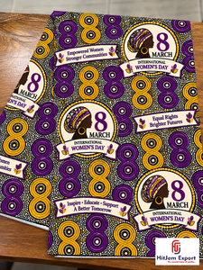 Tela africana estampada en cera, textil de algodón Ankara, tela de moda para el Día de la Mujer, fabricante OEM ODM, proveedor mayorista personalizado - Product Image 6
