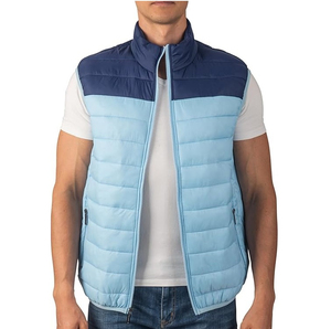 Chaleco Acolchado Térmico de Lona Impermeable Ligero para Hombre, Hecho a Medida, de Alta Calidad, Ecológico, con Cuero PU, Último Modelo 2026, Venta al por Mayor - Product Image 1