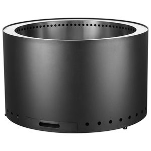 Braciere Senza Fumo in Acciaio Inox SUS430, 45,7 cm H x 71,1 cm D, Stufa a Legna con Vassoio Cenere Rimovibile, Decorazione per Patio - Product Image 1