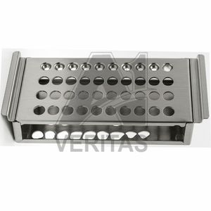 A-1 VERITAS ชั้นวางหลอดทดลองและขาตั้งสแตนเลสเกรดพรีเมียม สำหรับหลอดทดลอง 12 หลอด สำหรับจัดเก็บและจัดการตัวอย่าง - Product Image 4