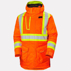 Veste de sécurité unisexe haute visibilité imperméable ZULARI IMPEX avec capuche et bandes réfléchissantes, certifiée CE, pour la détection des aiguilles, vêtements de travail - Product Image 3