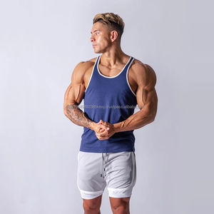 Camiseta sin Mangas Ajustada para Hombre, Diseño Deportivo para Correr y Entrenar, Transpirable, Informal, Nueva Camiseta de Punto de Verano - Product Image 1