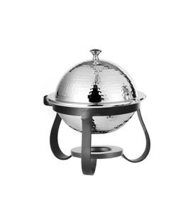 Plat de service en acier inoxydable au design élégant, chauffe-plats fait main, modèles élégants CD23, couleur et logo personnalisables, compatible congélateur - Product Image 1