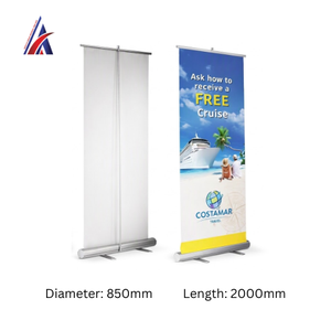 Support de bannière rétractable de qualité supérieure pour événements et expositions, 850 mm x 2000 mm, fournisseur Malaisie - Product Image 5