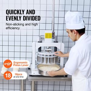Set di 18 Divisori e Arrotondatori per Impasto in Acciaio Inox 304, Capacità 2.11oz e 9.88oz, Macchina Manuale per Tagliare l'Impasto - Product Image 2