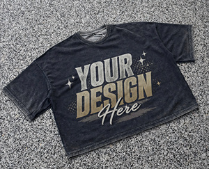 เสื้อยืดสตรีทแวร์ผู้ชายทรงโอเวอร์ไซส์ แขนสั้น คอตตอน 100% แบบ OEM ปรับแต่งได้ พร้อมลายพิมพ์สกรีน - Product Image 2