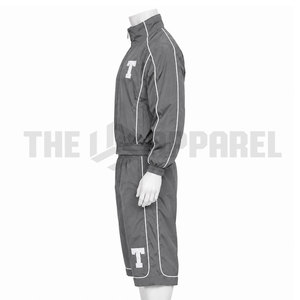 Vestes zippées en satin pour homme, design personnalisé, hiver, légères, imperméables, coupe-vent, ensemble jogging streetwear 2 pièces, short coupe-vent - Product Image 4