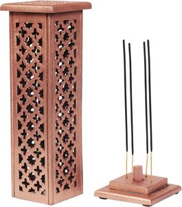 Ceramic Incense <b>Burner</b> with Candle Holder Aromatherapy Diffuser <b>for</b> Home Use Brown Color Round Shape Natural Fragrance <b>Burner</b> - Product Image 6