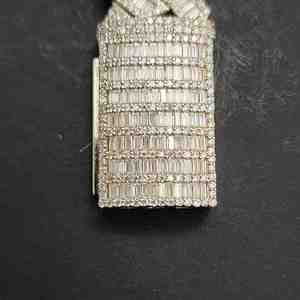 สร้อยคิวบันเงินแท้ 925 ขนาด 20 มม. ดีไซน์หรูหราสำหรับทุกเพศ สไตล์ฮิปฮอป ทันสมัย ประดับเพชรโมอิสซาไนต์ เหมาะเป็นของขวัญสำหรับคนรักทุกคน - Product Image 3