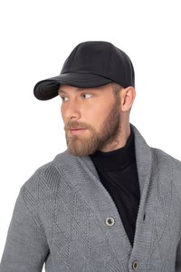Casquette de baseball en cuir noir Hatsquare, casquette en cuir pour femme, casquette de baseball ajustable pour homme, cadeau de Noël pour femme - Product Image 6