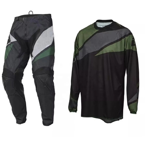 Chemise de course moto à manches longues pour homme, noire et verte, à blocs de couleur, séchage rapide, manches longues, pour toutes les saisons - Product Image 1