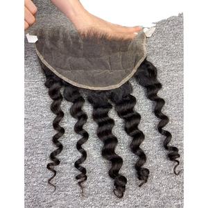 เวียดนามวิกผม100% มนุษย์แท้แบบหลวมผ้าสองชั้น HD สำหรับผู้หญิงผิวดำ - Product Image 1