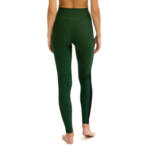 BASRA SPORTS Women's High Waist Full Length Yoga Leggings Spandex/Polyester Seamless Soft Solid Pattern Stretch Breathable Logo - Product Image 4