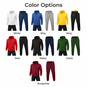 Premium Custom Men's Full <b>Zip</b> <b>Hooded</b> Jogger Tracksuits Sets Breathable Quick Dry Heavyweight Gym Training Solid Winter - Product Image 4