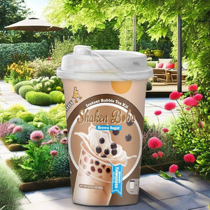 ALODY Té de Burbujas Cremoso con Azúcar Moreno Orgánico, Juego de 3 Tazas - Product Image 1