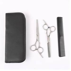 Tijeras de Peluquería de Acero Inoxidable y Tijeras de Entresacar, Juego de 2 Piezas, Tijeras de Barbero para Diestros - Product Image 4