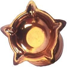 Copper Panchmukhi Pooja Deepak Traditional Oil Lamp for <b>Home</b> <b>Temple</b> Puja Festive Decor - Product Image 5