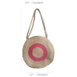 Sustainable Round Jute Handbag Eco Friendly Fashion Shoulder <b>Bag</b> for Daily Use - Product Image 5