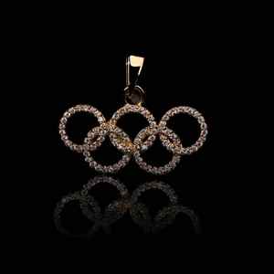 Oferta Especial: Colgante de Moissanita de Plata de Ley 925 con Letra Inicial Estilo Hip Hop, Acabado Personalizado Iced, Pasa Prueba de Diamante, Brillante - Product Image 1